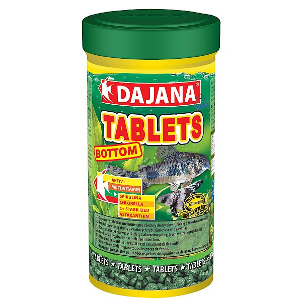 Dajana Tablets Bottom Τροφή Για Ψάρια Σε Ταμπλέτες 50 gr 100ml
