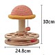 Γατόδεντρο Ροζ Κίτρινο Με Παιχνίδι 24.8 * 24.8 * 30cm