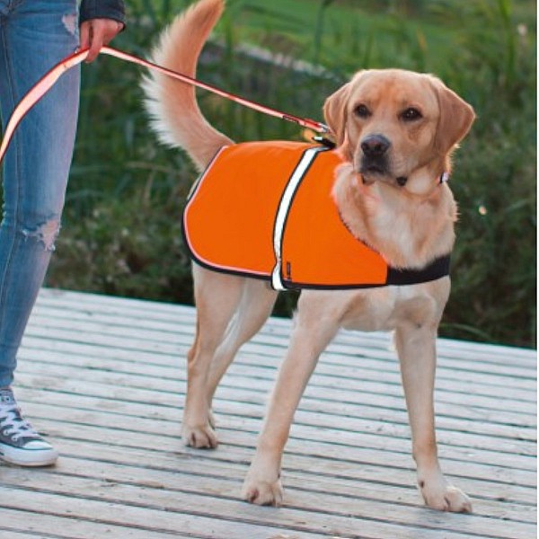 KERBL Γιλέκο ασφαλείας Σκύλου Με Led Medium Λαιμός 30-50cm Κοιλιά  50-70cm Μήκος 40cm