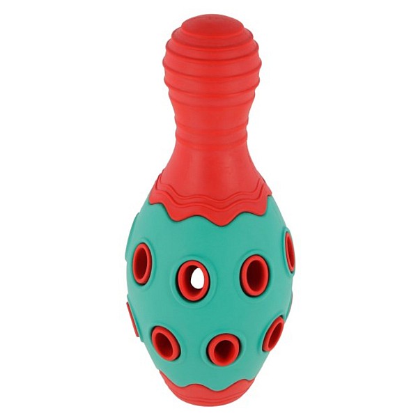 KERBL Παιχνίδι Σκύλου Κορίνα ToyFastic Γεμίζει Λιχουδιές Κόκκινο/turquoise, 15 x 6,5 cm