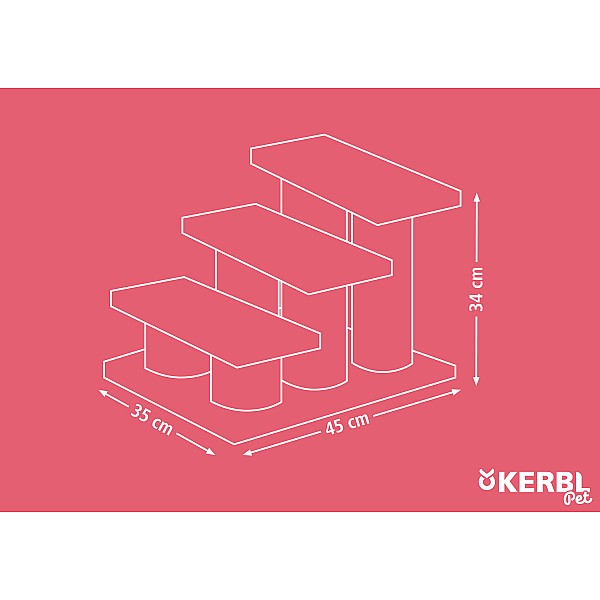 Kerbl Easy Climb Σκαλοπάτια 45x35xY34cm