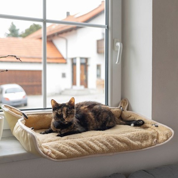 Μαξιλάρι Γάτας Για Παράθυρο Fold-up Window Couch Cushion μ80xπ46cm light-brown