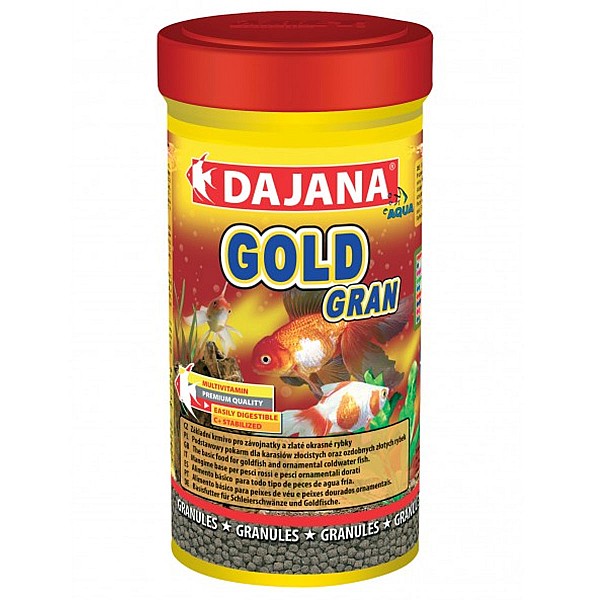 Dajana Gold Gran 250ml 110gr Τροφή Χρυσόψαρων σε κόκκους
