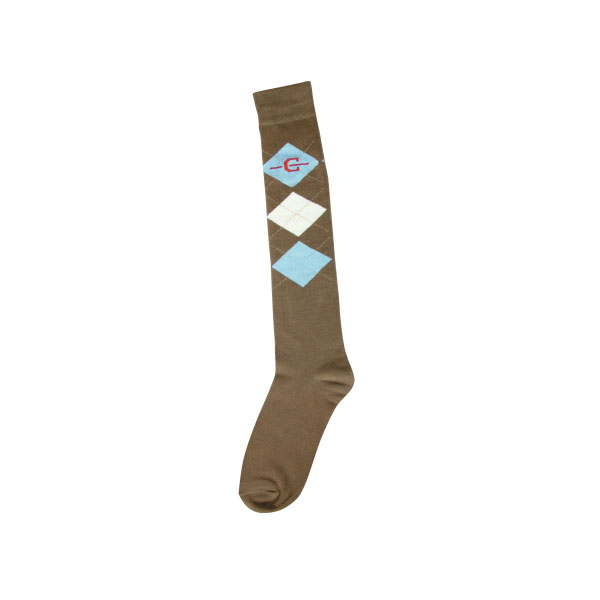 Κάλτσες ΙππασίαςΤ Μέχρι το Γόνατο Χρώμα Καφέ / Γαλάζιο / Λευκό Νο  41  έως  43