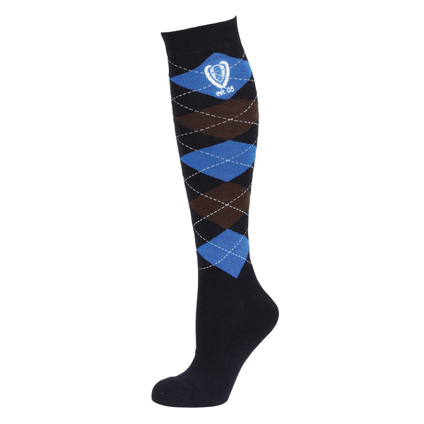 KERBL Κάλτσες Ιππασίας Brescia Σκούρο Μπλε Καρό 34-36