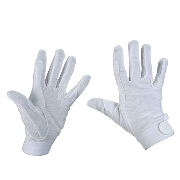 KERBL Γάντια Ιππασίας Cotton Jersey Μέγεθος M Χρώμα Άσπρο