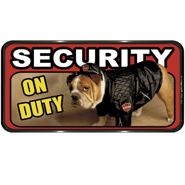 ΠΙΝΑΚΙΔΑ PVC "Security On Duty" 150Χ310ΜΜ