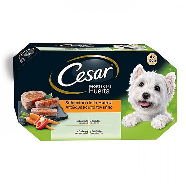 Cesar πολυσυσκευασία Κοτόπουλο Μοσχάρι Πουλερικά Γαλοπούλα 4*150gr 6823
