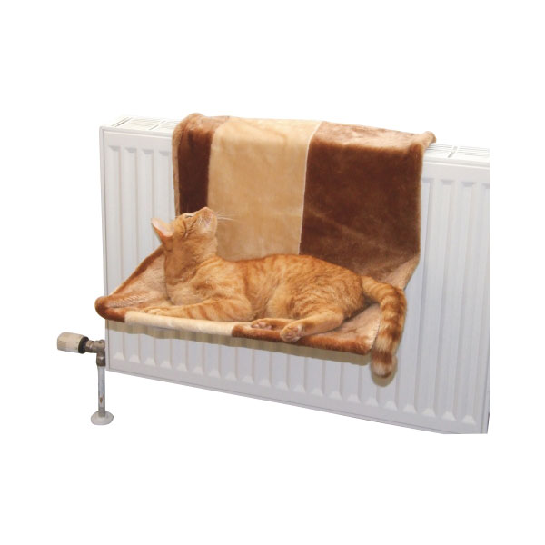 Κρεβάτι Γάτας Paradies Για Καλοριφέρ Χρώμα Καφέ/Μπεζ Διαστάσεις 50x35 εκ.