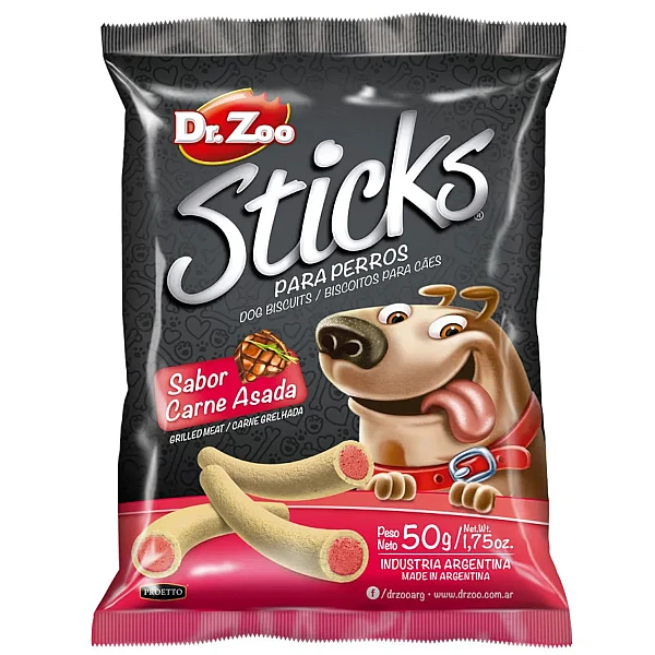 Dr. Zoo Λιχουδιές Σκύλου σε Stick με Γεύση ψητό Κρέας 50gr