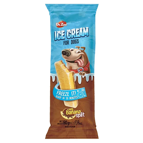 Παγωτό Σκύλου Dr. Zoo Helado με Γεύση Μπανάνα 50gr