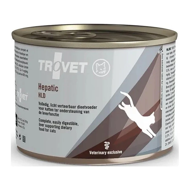 TROVET Κονσέρβα Για γάτες HEPATIC HLD ΜΕ Αρνί Κοτόπουλο και ψάρι 200gr