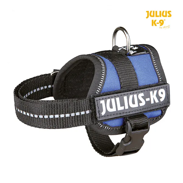 Trixie Σαμαράκι Julius K9 Powerharness 51 -67 cm/28 mm, S - Μπλε