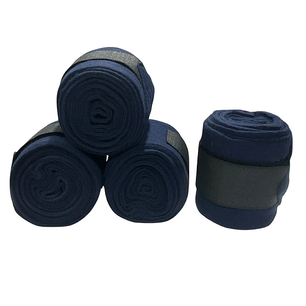 Epigasos Επίδεσμοι Αλόγου Fleece 4 τεμ Μήκος 3m Πλάτος 10cm Navy