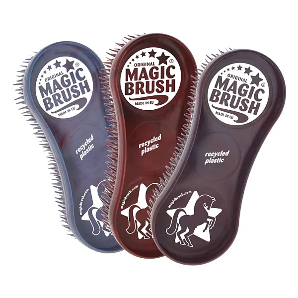 KERBL Σετ Βούρτσες Αλόγου MagicBrush Wildberry Recycled