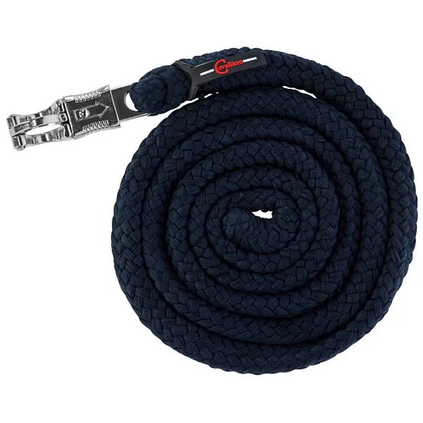 KERBL Οδηγός Βόλτας Αλόγου ClassicSoft Μήκος 200 εκ navy Με Γάντζο Πανικού