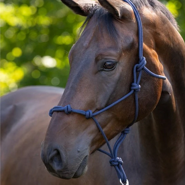Kerbl Καπιστρι απο Σχοινι dark blue Pony