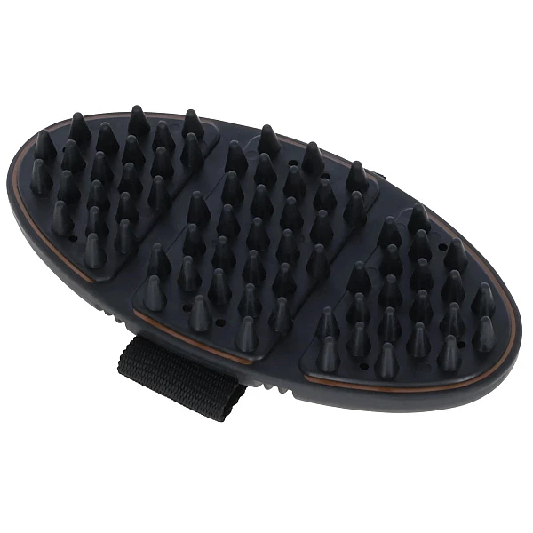 KERBL Covalliero Ξύστρα Nubbed Curry Comb Flex 2K brown/black 18.5*9,3 cm