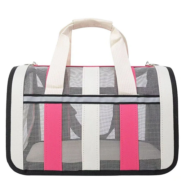 Epigasos Τσάντα Μεταφοράς Αεροπλάνου Traveler 48x27xΥ27 Άσπρο Ροζ 