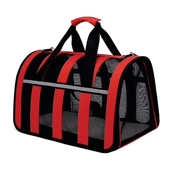 Epigasos Τσάντα Μεταφοράς Αεροπλάνου Traveler 48x27xΥ27 Κόκκινο Μαύρο