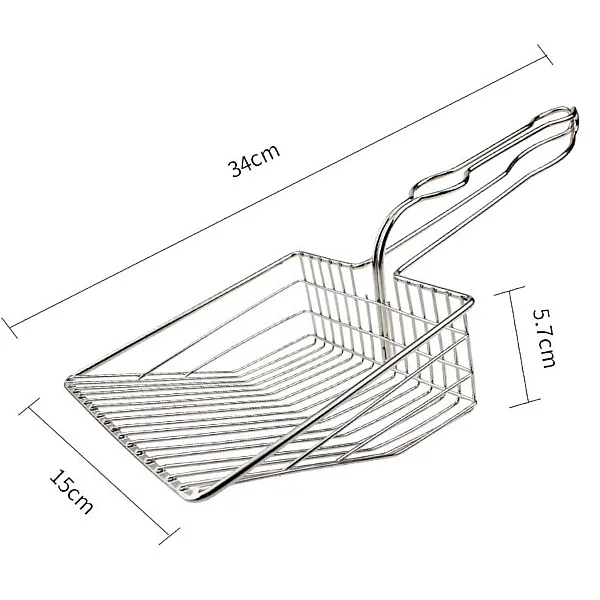 Φτυαράκι Τουαλέτας Γάτας Μεταλλικό 34*15cm