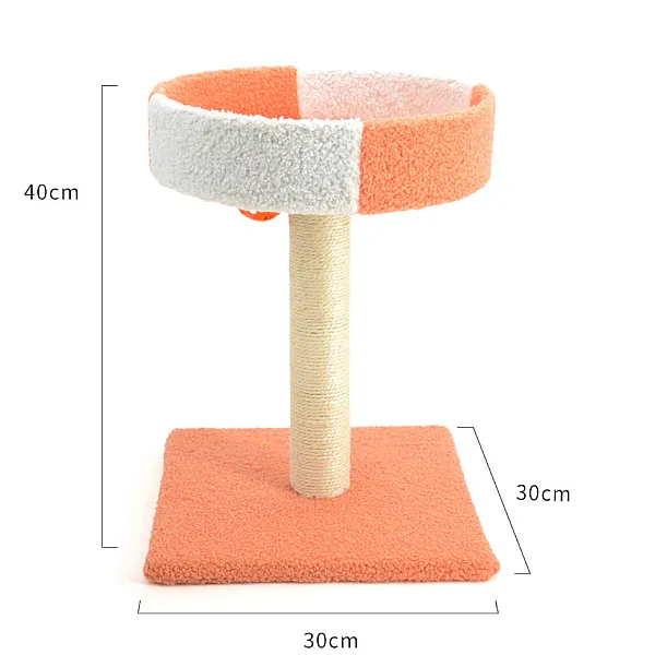 Γατόδεντρο Πορτοκαλί / Άσπρο 30*30*Υ40cm