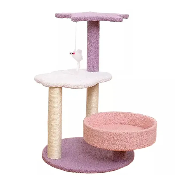 Γατόδεντρο 40*40*Y63cm Ροζ Μοβ