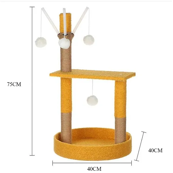 Γατόδεντρο 40*40*Y75cm Πορτοκαλί