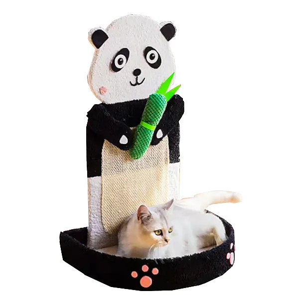 Γατόδεντρο Panda Άσπρο/ Μαύρο 40*40*Y118cm