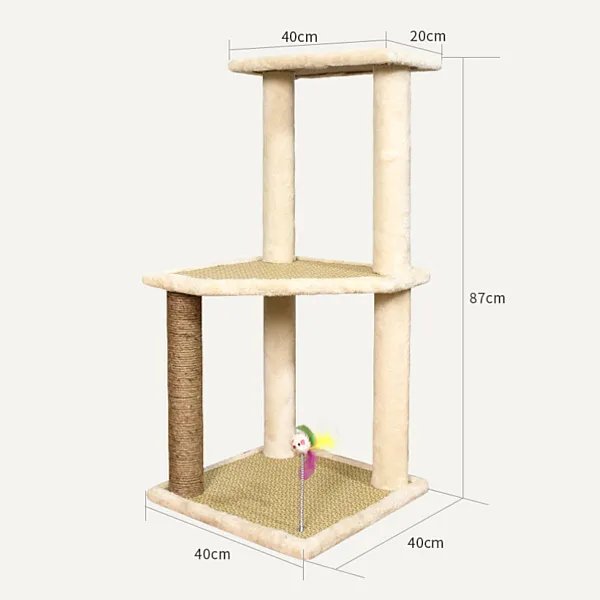 Γατόδεντρο 40*40*Y87cm Μπεζ