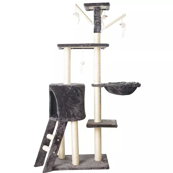 Γατόδεντρο Σκουρο Γκρι 48*34*Y138cm