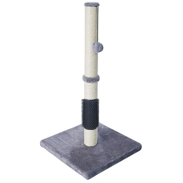 Γατόδεντρο Με Μπαλάκι και Ξύστρα Γκρι 40*40*80cm