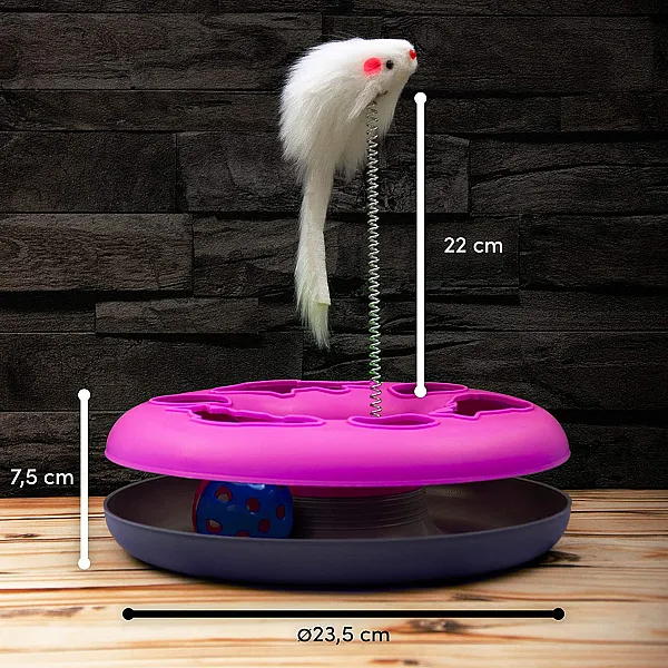 Παιχνίδι Γάτας Ρόδα Ρόζ 23.5cm