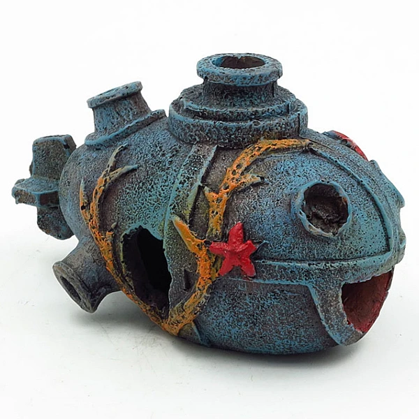 Διακοσμητικό Ενυδρείου Υποβρύχιο Μπλε 11x8x7cm 