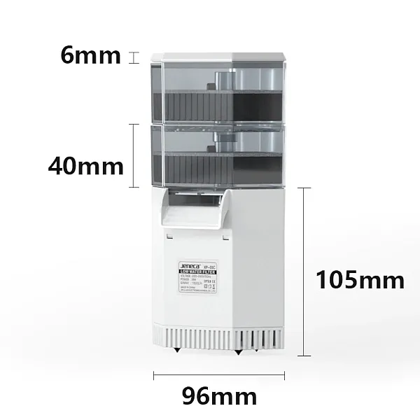 Φίλτρο Ενυδρείου Για Χελώνες 8w 1000L/h 9.6x6xY27.1cm 4 Δοχεία Φίλτρου