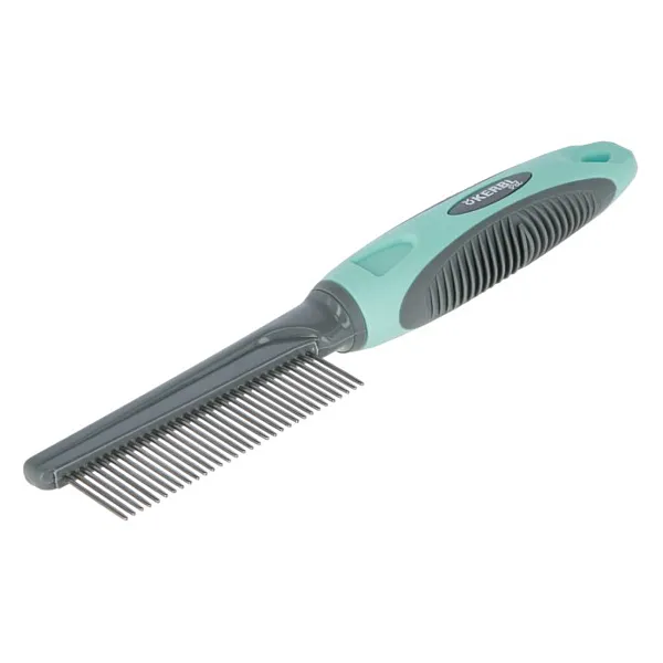kerbl Χτένα Σκύλου με πυκνά δόντια 21cm turquoise / grey