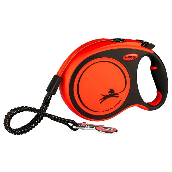 Flexi Πτυσσόμενο Λουρί/Οδηγός Σκύλου Ιμάντας Xtreme Large 8m Πορτοκαλί έως 55kg 