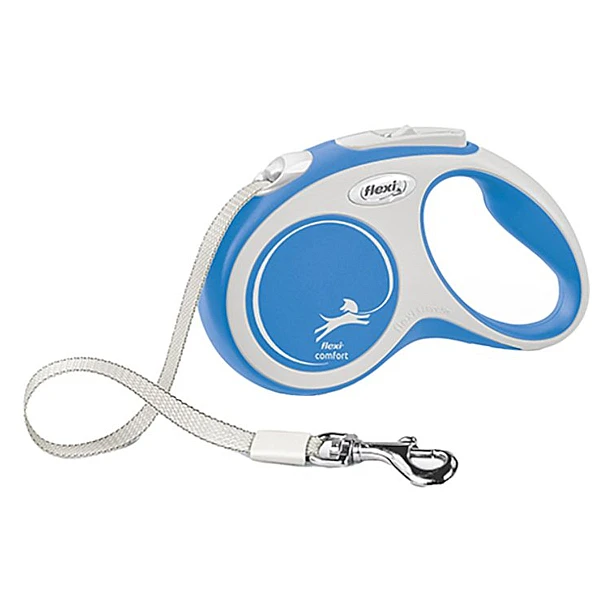 Flexi Leash New Comfort S 5m Ταινία  max 15kg, Μπλε