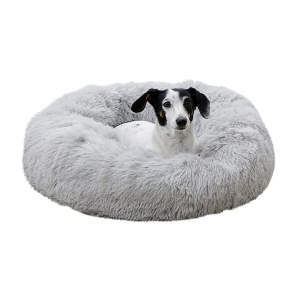 Kerbl Μαξιλάρι Σκύλου Cosy Bed Fluffy Ø60cm Ύψος 18cm light grey