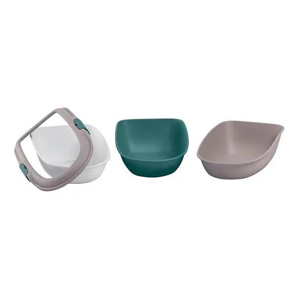 KERBL ΜΕΓΑΛΗ Τουαλέτα Γάτας Με Kόσκινο Furba 69x47xY26 cm 	english green / taupe