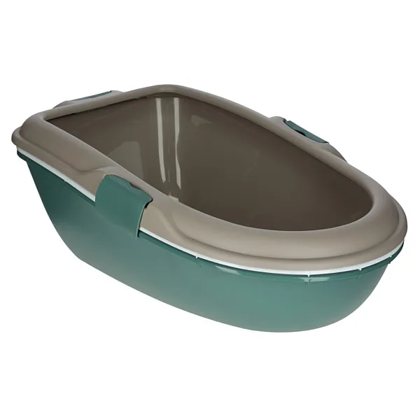 KERBL ΜΕΓΑΛΗ Τουαλέτα Γάτας Με Kόσκινο Furba 69x47xY26 cm 	english green / taupe
