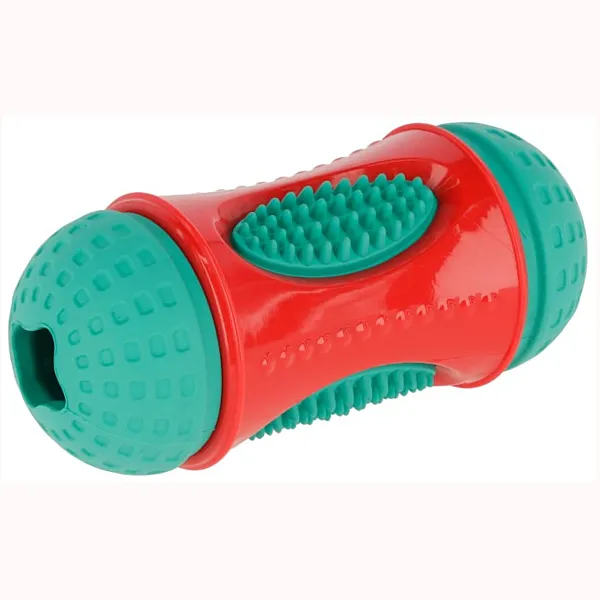 KERBL Παιχνίδι Σκύλου Roll ToyFastic Γεμίζει Λιχουδιές Κόκκινο/turquoise, 13 x 6 cm