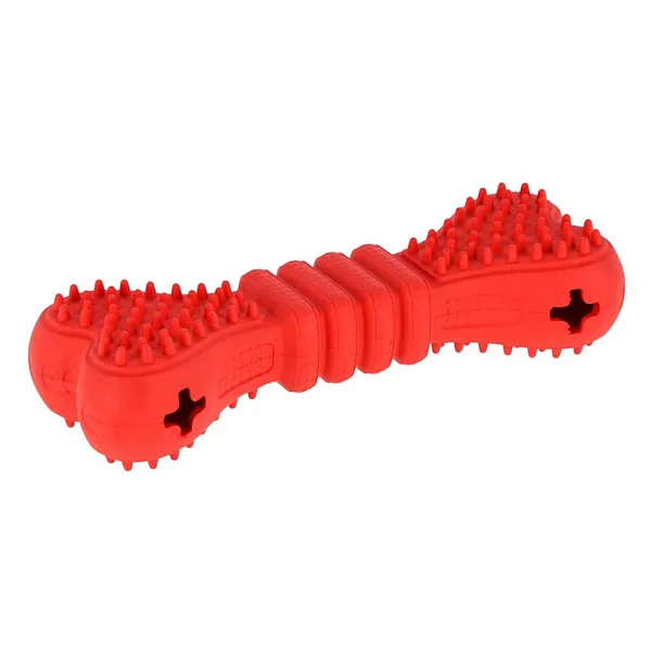 Kerbl Κόκκαλο ToyFastic red Συμπαγές Λάστιχο Μ17xΠ6xΥ4cm Γεμίζει Λιχουδιές 