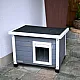 KERBL Σπίτι Γάτας / Μικρόσωμο Σκυλάκι Rustica 57 x 45 x Υ43cm Άσπρο / Γκρι