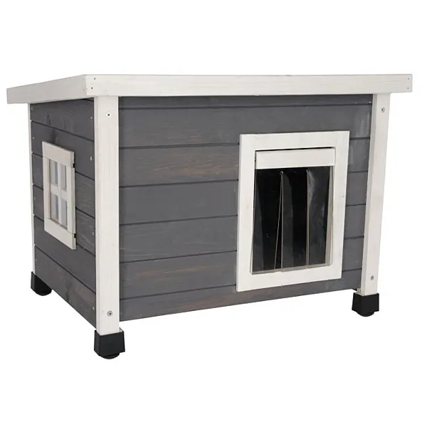KERBL Σπίτι Γάτας / Μικρόσωμο Σκυλάκι Rustica 57 x 45 x Υ43cm Άσπρο / Γκρι