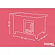 kerbl Σπίτι Γάτας / Μικρόσωμο Σκυλάκι Rustica 57 x 45 x Υ43cm