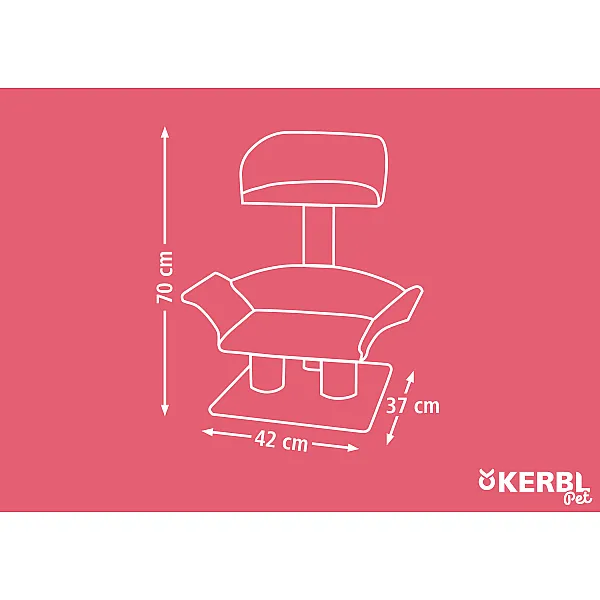 KERBL Γατόδεντρο Lounge Deluxe 42x37xY70cm