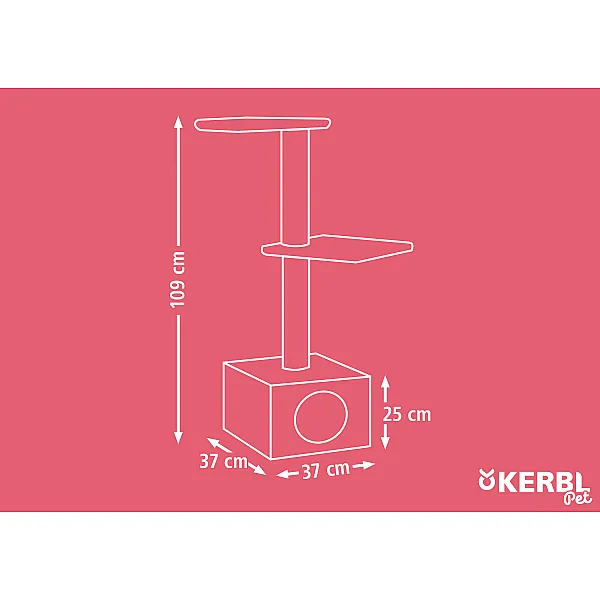 KERBL Ονυχοδρόμιο Venus Άσπρο 37x37xΥ109cm