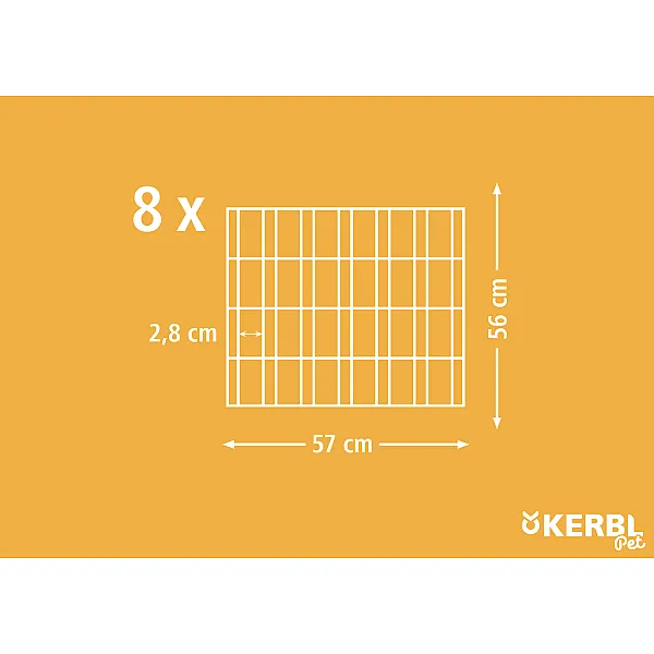 kerbl Συρμάτινο Πάρκο Οχτώ Πλευρών 57 x 56 εκ