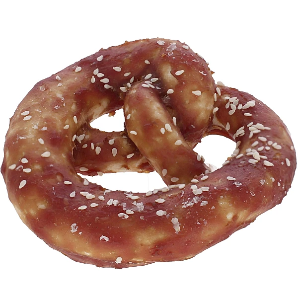 Kerbl Rawhide pretzel Με Πάπια Ø10cm 75γρ